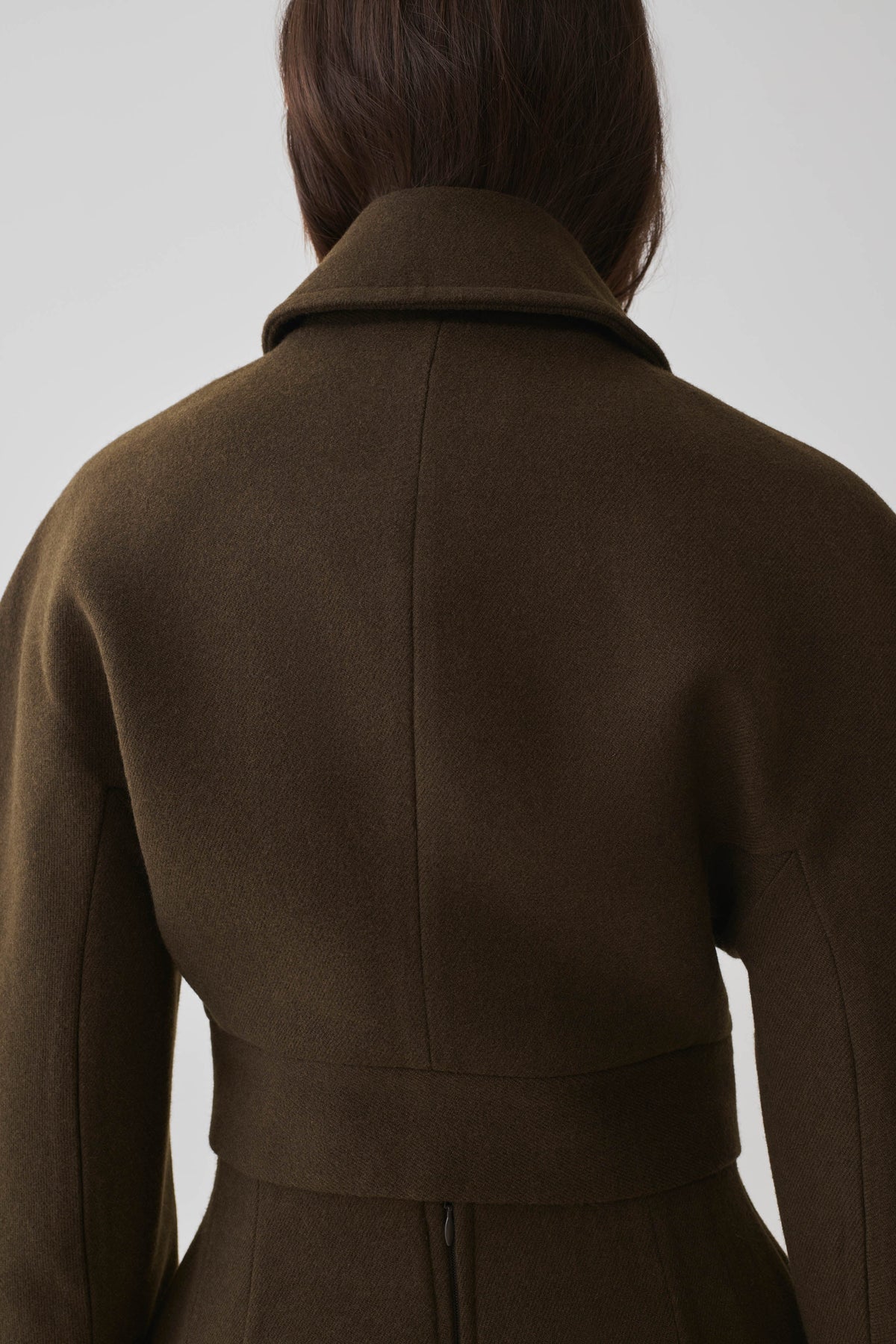 Jemima Cropped Jacket - Chocolate
