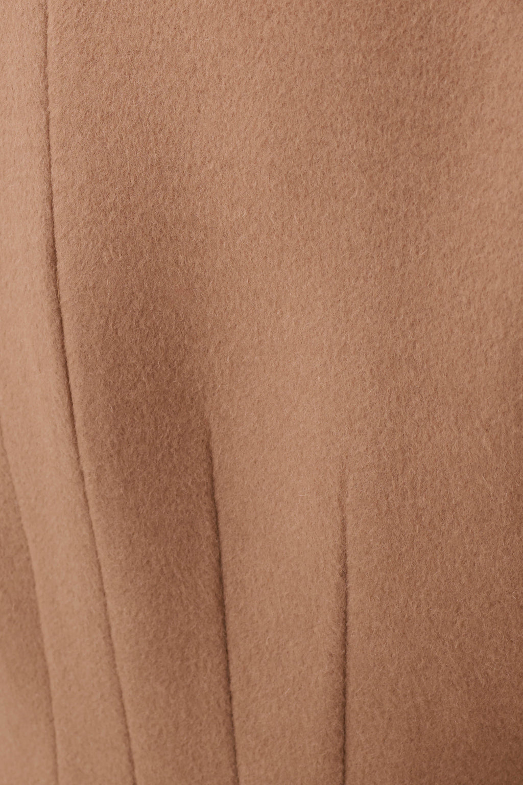 Andrea High Neck Wool Blend Coat - Camel