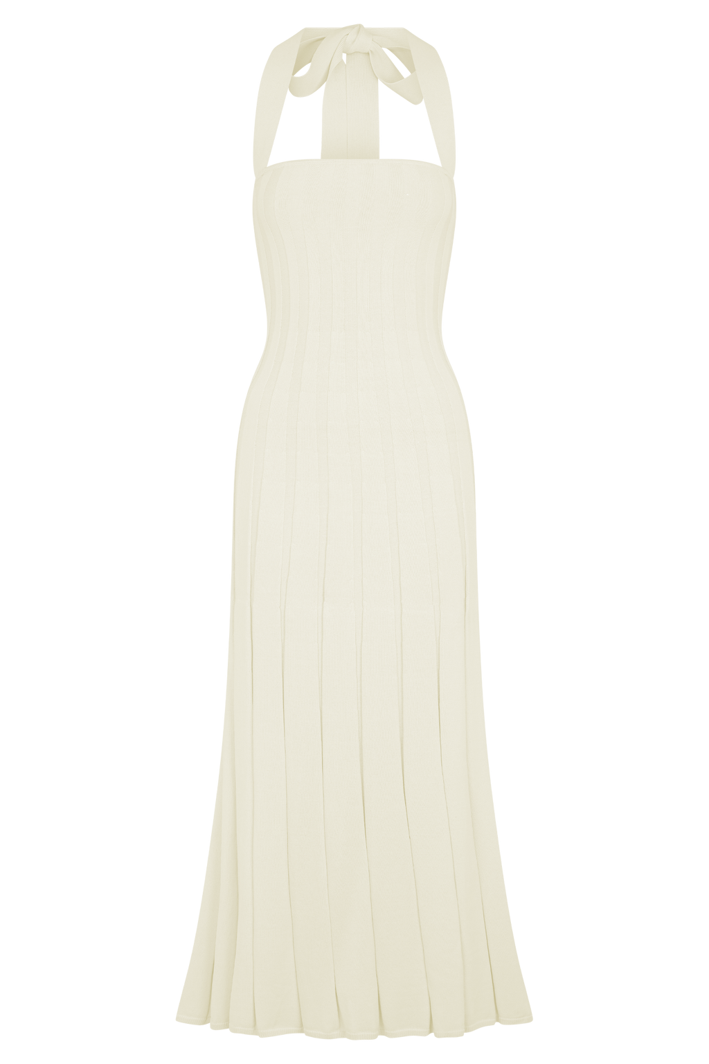 Jacqui Halter Knit Midi Dress - Ivory