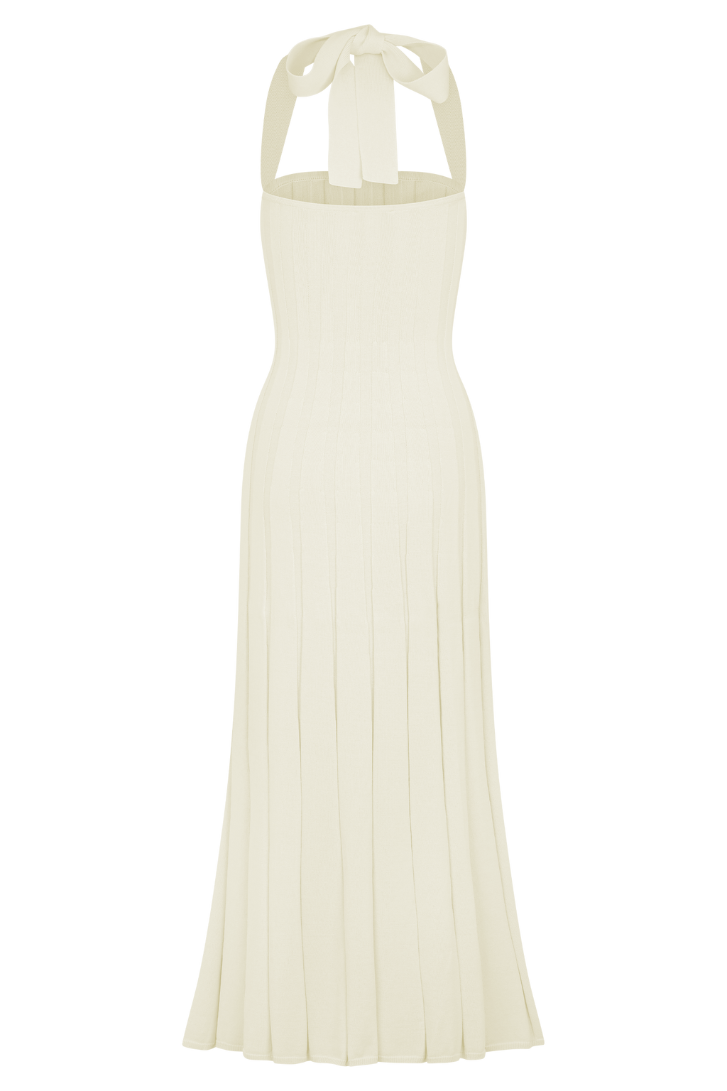 Jacqui Halter Knit Midi Dress - Ivory