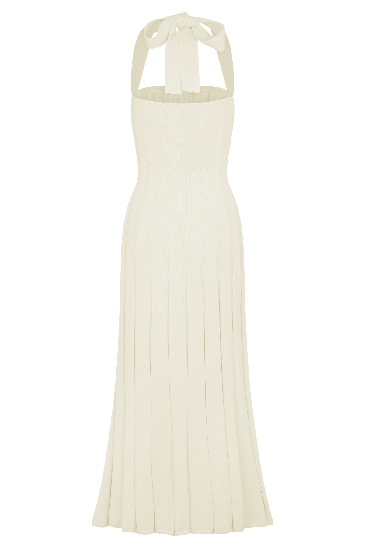 Jacqui Halter Knit Midi Dress - Ivory