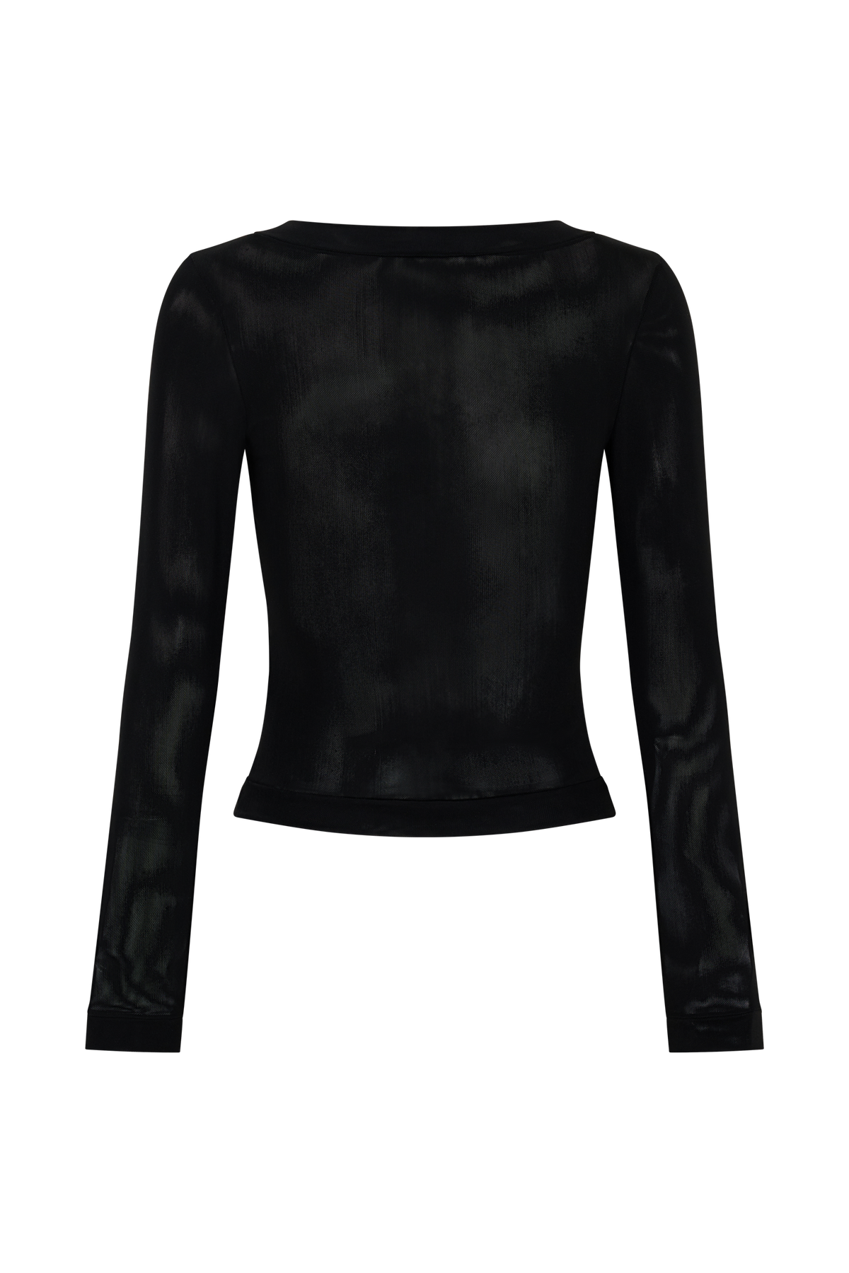 Lumi Long Sleeve Mesh Top - Black