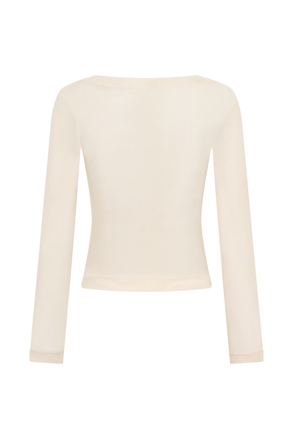 Lumi Long Sleeve Mesh Top - Bone