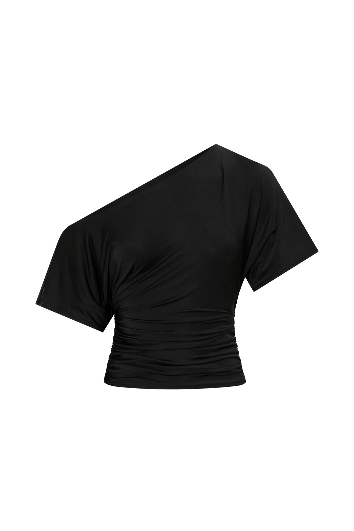 Luu Off Shoulder Slinky Top - Black