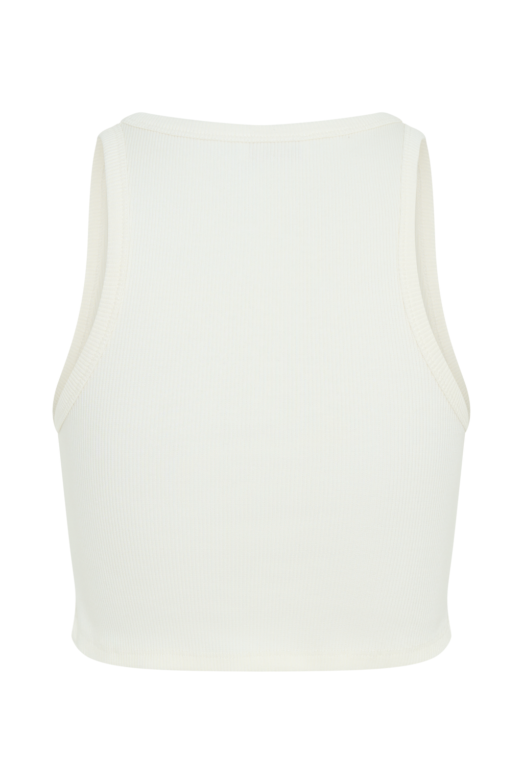 Morgana Ribbed Tank Top - White