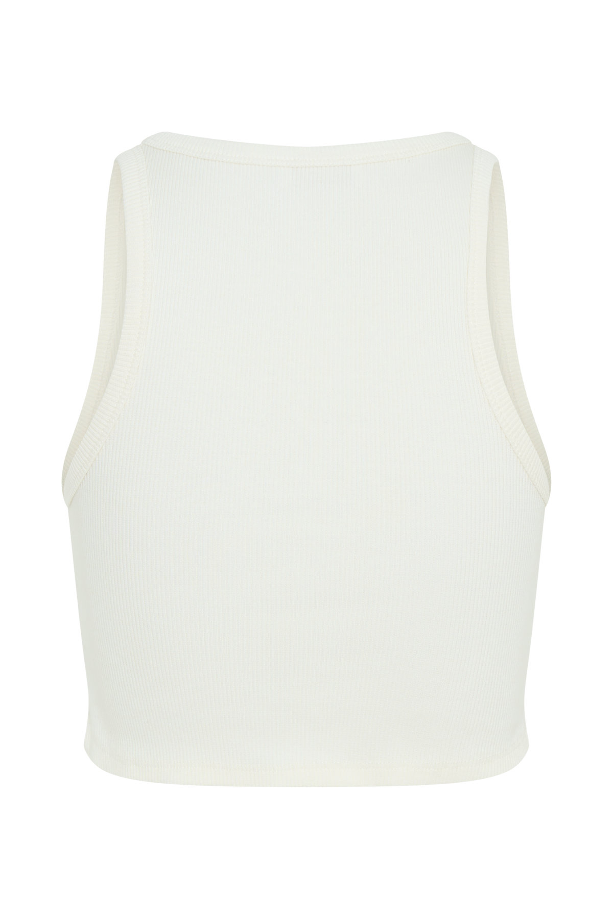 Morgana Ribbed Tank Top - White