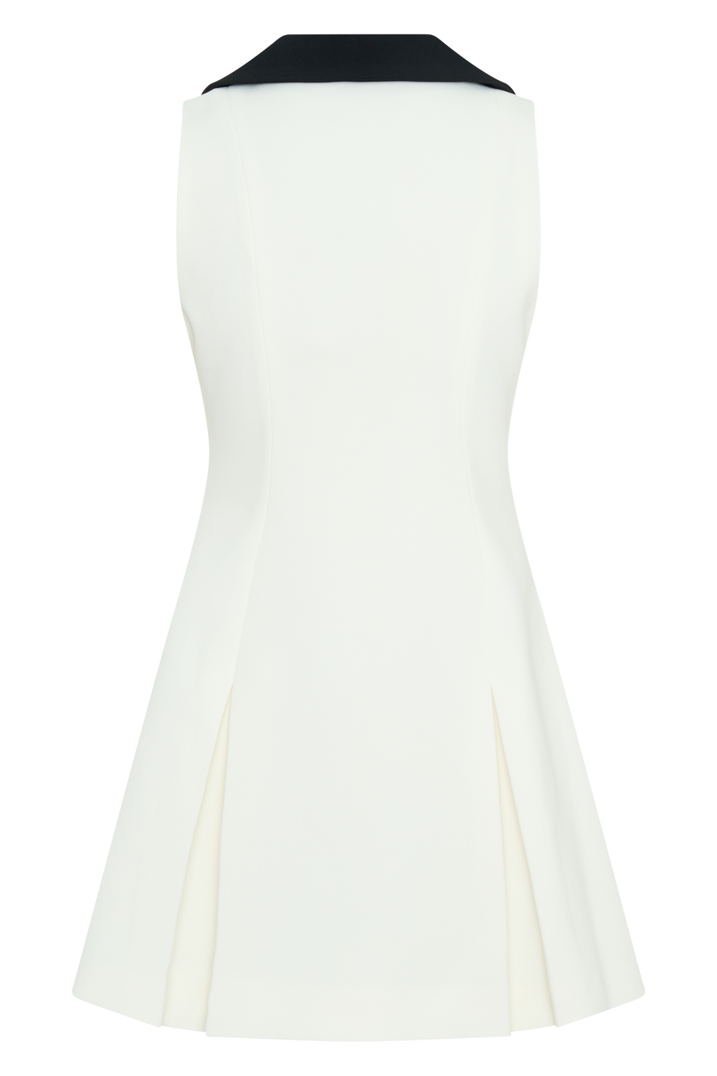 Oli Sleeveless Contrast Mini Dress - Ivory/Black