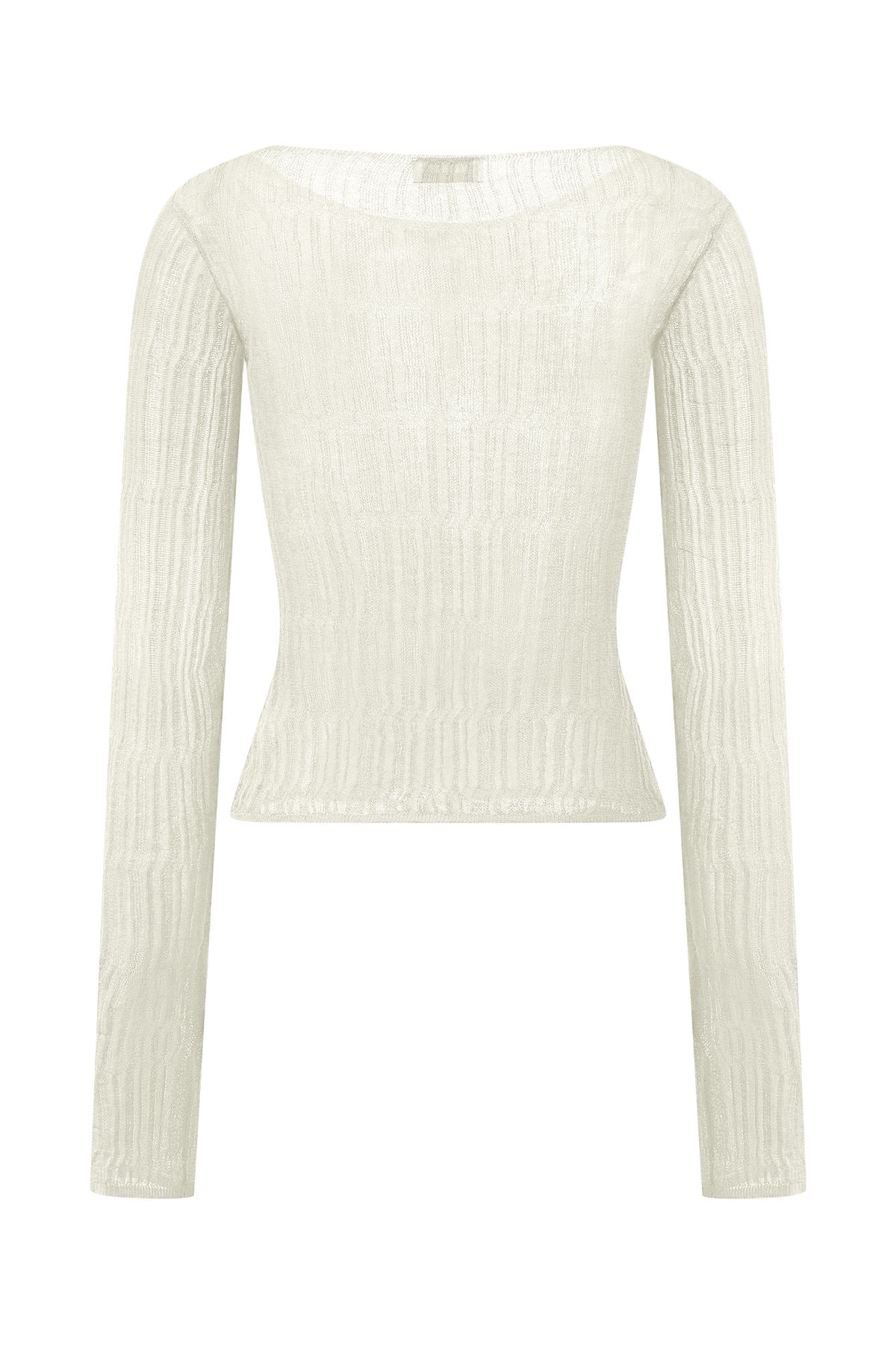 Orianna Orchid Long Sleeve Knit Top - Ivory
