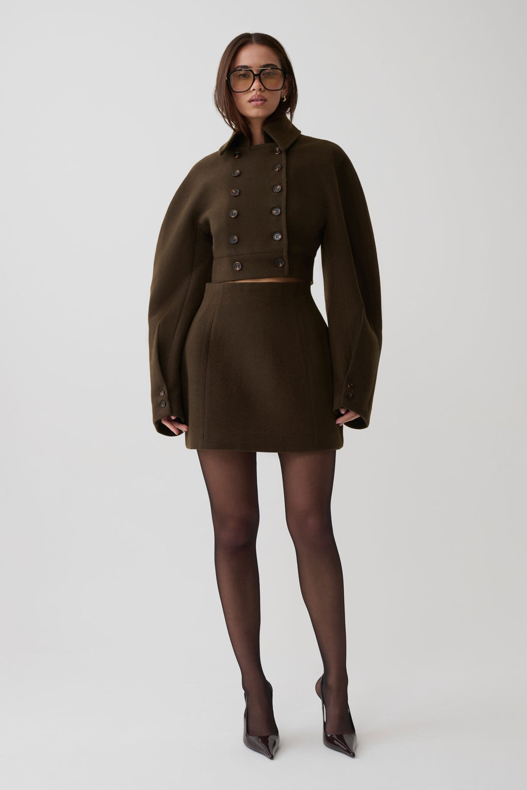 Jemima Mini Skirt - Chocolate
