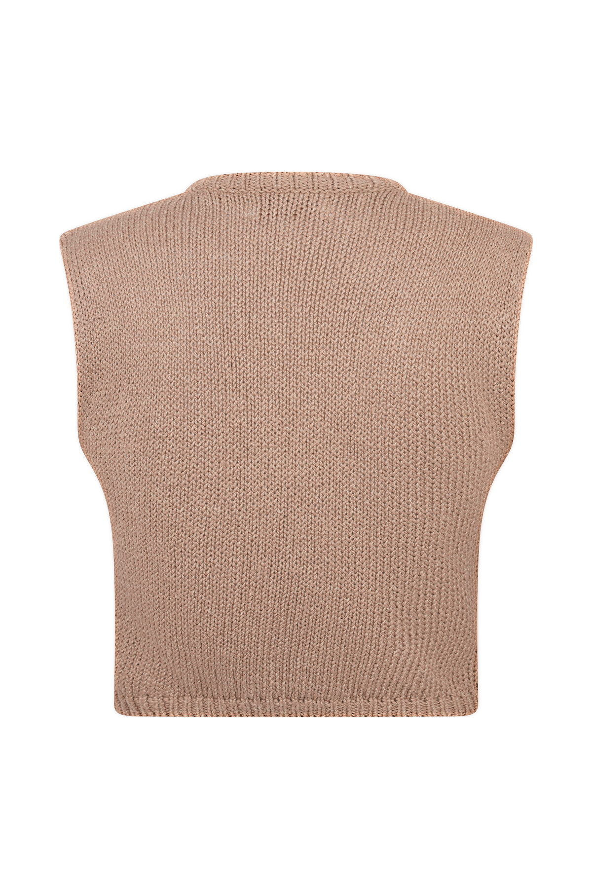 Sloane Overlay Knit Top - Latte