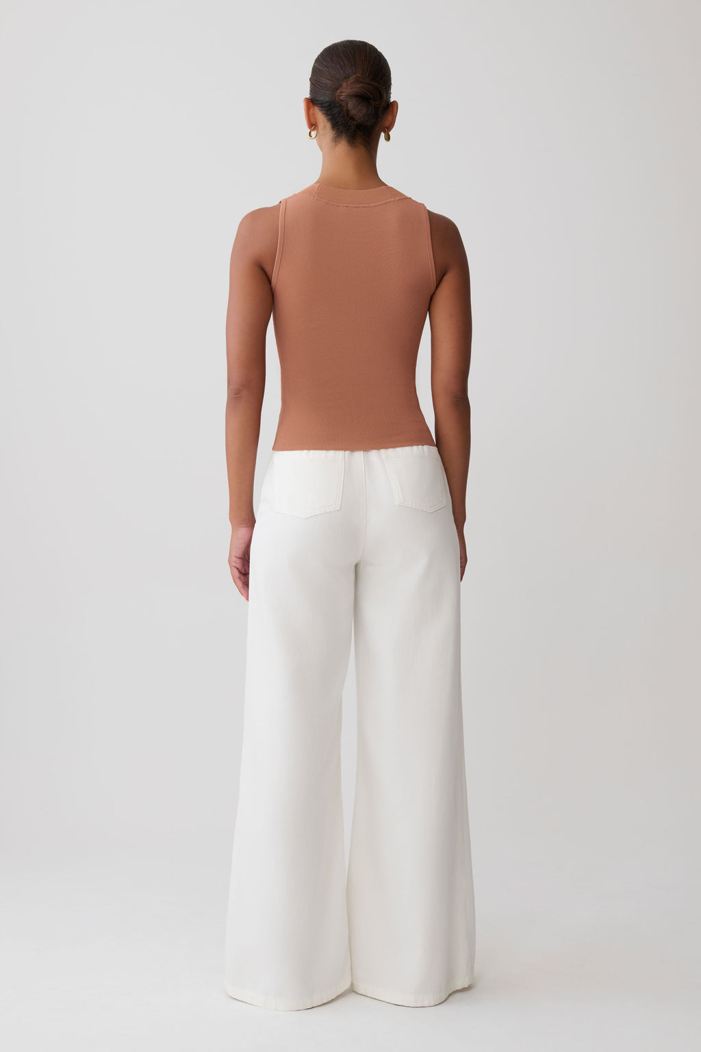 Claudina V-Neck Knit Tank - Doe