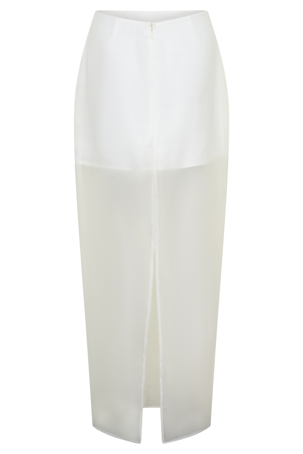 Ximena Organza Maxi Skirt - White